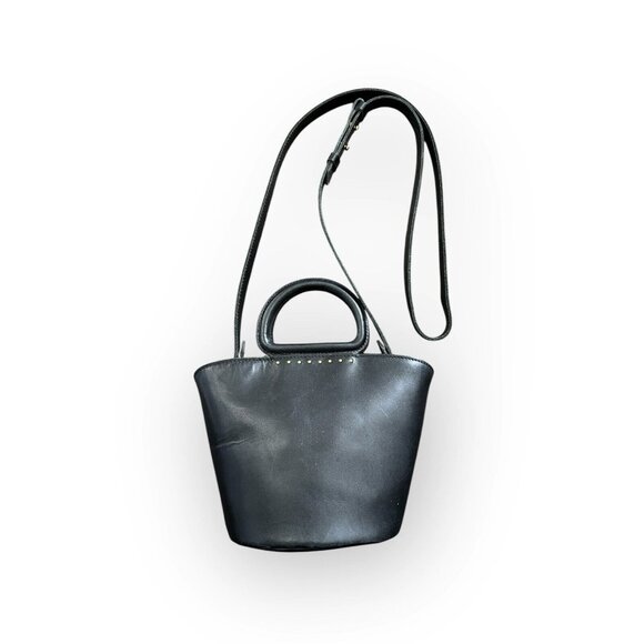 Madewell Mini Westport Crossbody Bag Black Leather - Picture 2 of 9